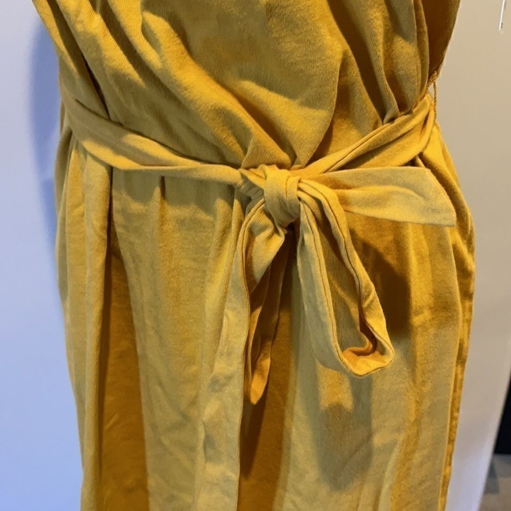 Ana mustard spaghetti strap lounge dress size xs - Picture 4 of 5